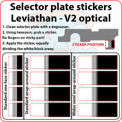 JEFFTRON Nálepka na kulisu pre Leviathan V2 optical (JT-SPS-V2)