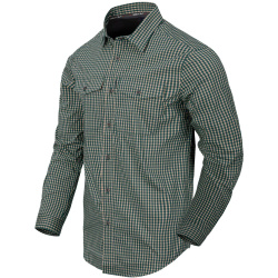 HELIKON Blúza Covert Concealed Carry Shirt - savage green checkered (KO-CCC-CB-C1)