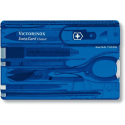 VICTORINOX SWISS CARD - modrý transparentný (0.7122.T2)