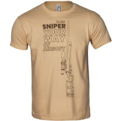 SPECNA ARMS Tričko Your Way of Airsoft Sniper - tan (SPE-23-027526)