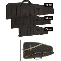 MILTEC Transportné puzdro na zbraň lomené, 140cm - black (16191002-904)