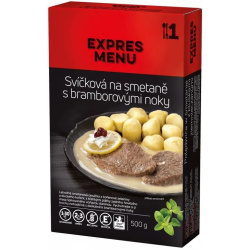 EXPRES MENU KM Sviečková na smotane so zemiakovými knedličkami 500g