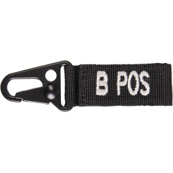 MILTEC Prívesok na kľúče B POS - black (15917302)