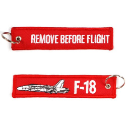Kľúčenka Remove before flight + F-18