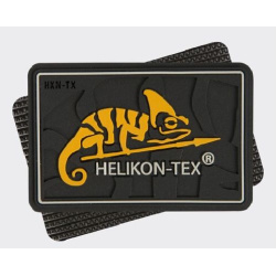 HELIKON 3D PVC Nášivka/Patch HELIKON-TEX Logo - black (OD-HKN-RB-01)