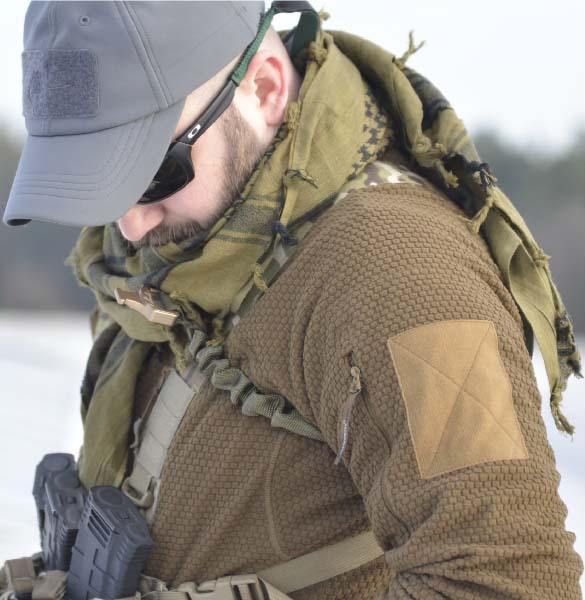 HELIKON Bunda Alpha Tactical Grid fleece - coyote (BL-ALT-FG-11)