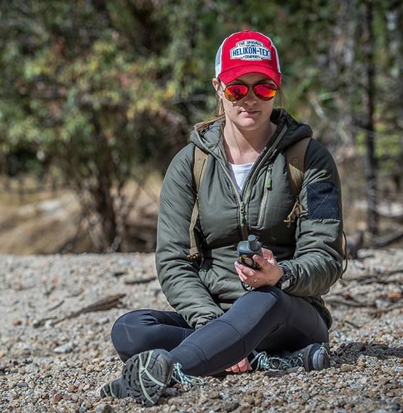 HELIKON Dámska bunda Wolfhound hoodie, Climashield Apex 67g - taiga green (KU-WWH-NL-09)