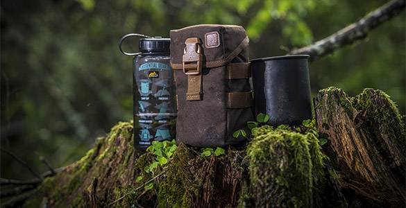 HELIKON MOLLE Pouch na fľašu - adaptive green (MO-O10-CD-12)