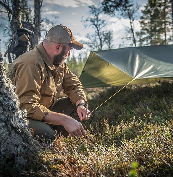 HELIKON Celta Supertarp, 3x3m ripstop - woodland (PO-STP-PO-03)