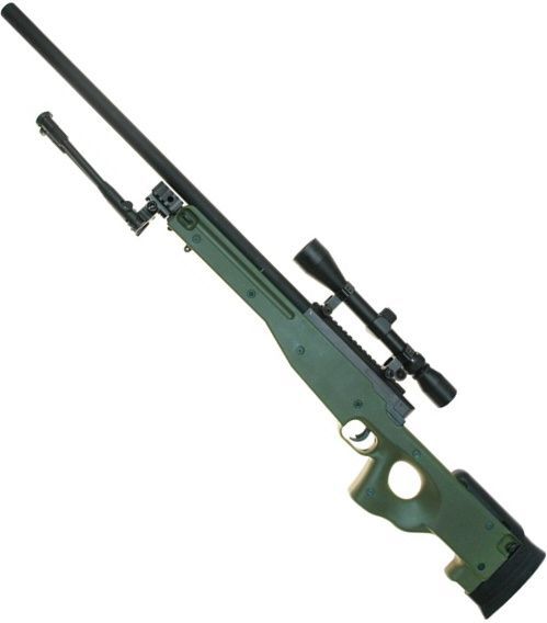 WELL manuálna sniperka L96A1 /w bipod & scope - olive (MB01C-OLV)