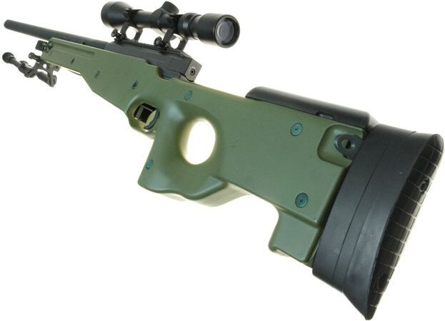 WELL manuálna sniperka L96A1 /w bipod & scope - olive (MB01C-OLV)