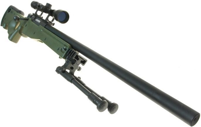 WELL manuálna sniperka L96A1 /w bipod & scope - olive (MB01C-OLV)