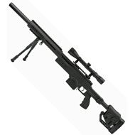 WELL manuálna sniperka M24A1 /w bipod & scope - čierna (MB4410D)
