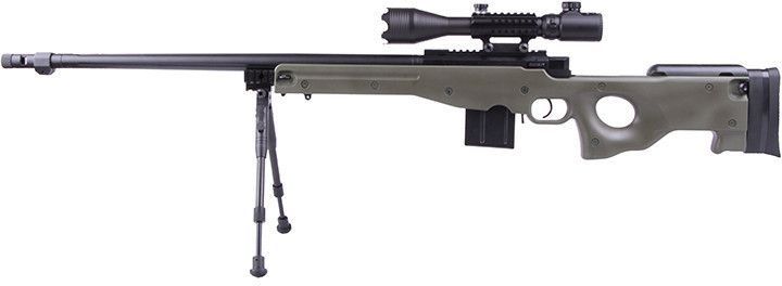 WELL manuálna sniperka L96A1 /w bipod & scope, 4402D - olive (4402D-OLV)