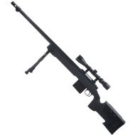 WELL manuálna sniperka MB4416D /w bipod & scope - black (MB4416D)