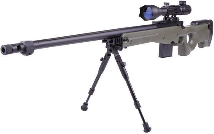 WELL manuálna sniperka L96A1 /w bipod & scope, 4402D - olive (4402D-OLV)