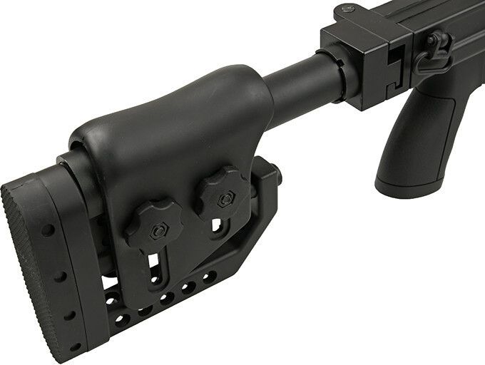 WELL manuálna sniperka M24E1 ESR /w bipod & scope, MB4411D - čierna (MB4411D)