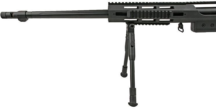 WELL manuálna sniperka M24E1 ESR /w bipod & scope, MB4411D - čierna (MB4411D)