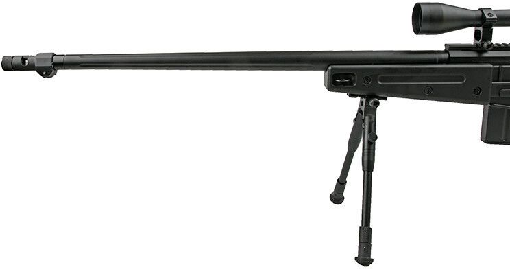 WELL manuálna sniperka MB4409D /w bipod & scope - black (MB4409D)