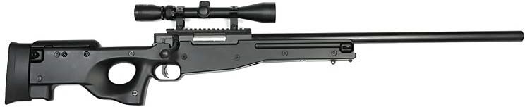 WELL manuálna sniperka Warrior I /w scope - black