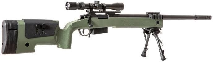 Airsoft SA Sniper Rifle CORE RIS /w scope & bipod, olive, SA-S03