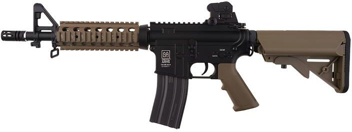 SPECNA ARMS M4A1 RIS CQB SAEC Half Tan /w crane stock (SA-B02 SAEC-HT)