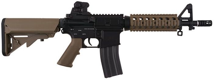 SPECNA ARMS M4A1 RIS CQB SAEC Half Tan /w crane stock (SA-B02 SAEC-HT)