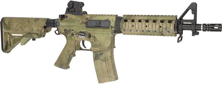 SPECNA ARMS M4A1 RIS CQB SAEC Half Tan /w crane stock (SA-B02 SAEC-HT)