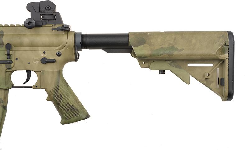 SPECNA ARMS M4A1 RIS CQB SAEC Half Tan /w crane stock (SA-B02 SAEC-HT)