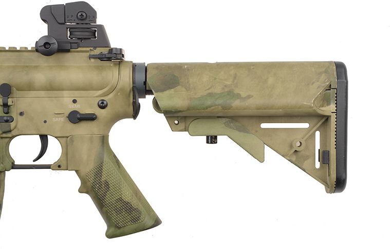 SPECNA ARMS M4A1 RIS CQB SAEC Half Tan /w crane stock (SA-B02 SAEC-HT)