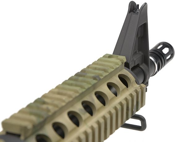 SPECNA ARMS M4A1 RIS CQB SAEC Half Tan /w crane stock (SA-B02 SAEC-HT)