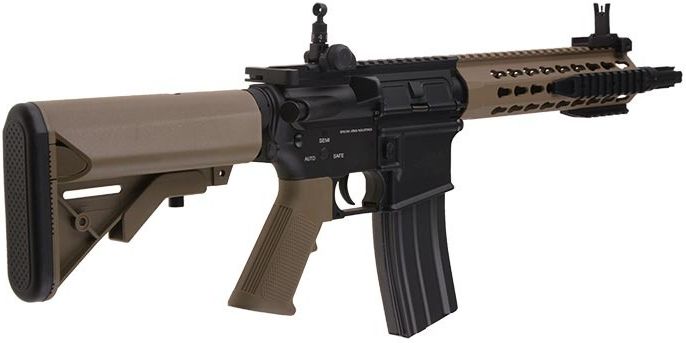 SPECNA ARMS M4A1 Keymod 8" SAEC Half Tan /w crane stock (SA-B12 KeyMod 8" SAEC-HT)