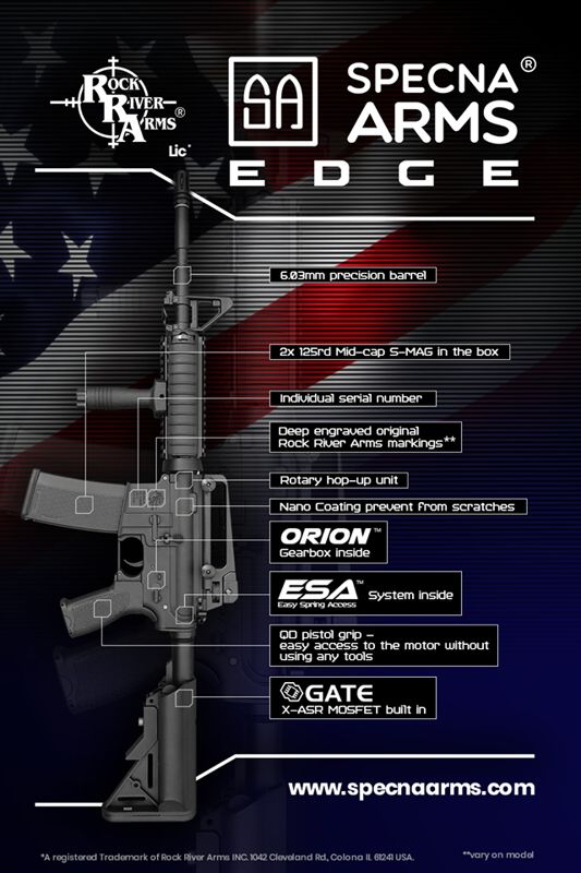 SPECNA ARMS M4 RRA EDGE - black (SA-E03)