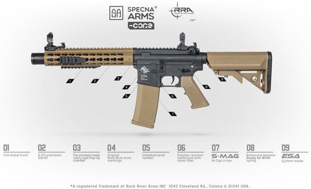 SPECNA ARMS AR-15 RRA CORE - black (SA-C01)
