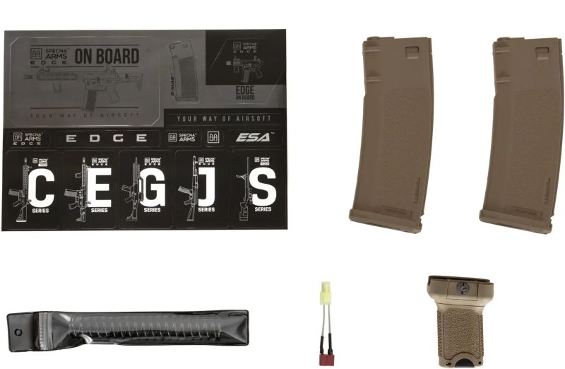 SPECNA ARMS M4 EDGE - New receiver/Heavy Ops Stock - hlaf tan (SA-E06-H)