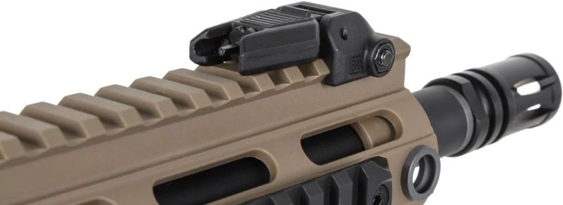 SPECNA ARMS M4 FLEX BLDC Light Ops Stock HAL ETU Gen.2 - half tan (SA-F05-RL)