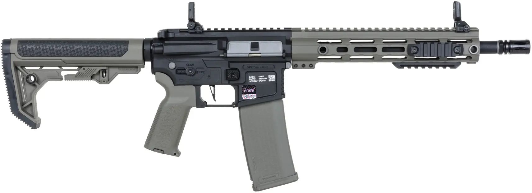 SPECNA ARMS M4 FLEX Light Ops / New Receiver HAL ETU Gen.II - olive (SA-F05-RL)