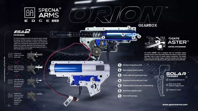 SPECNA ARMS M4 RRA EDGE 2.0 - black (SA-E07)