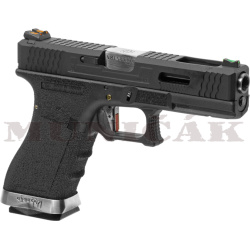 WE GBB G-Force 17 BK Silver Barrel Metal - black