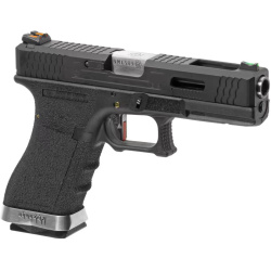WE GBB G-Force 18C BK Silver Barrel Metal - black