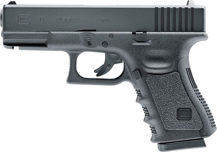 UMAREX GLOCK 19 NBB, kal. 6mm, CO2, čierna - čierny