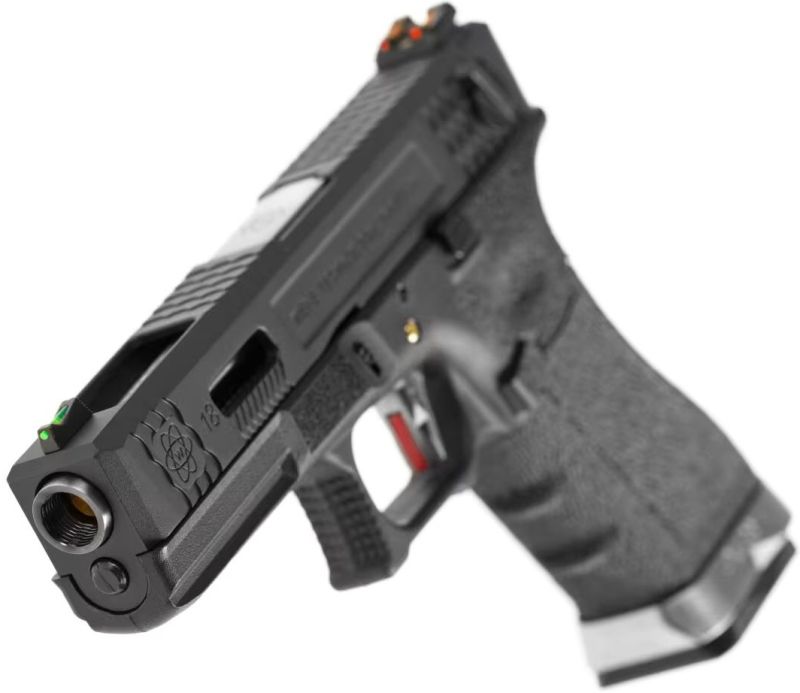 WE GBB G-Force 18C BK Silver Barrel Metal - black