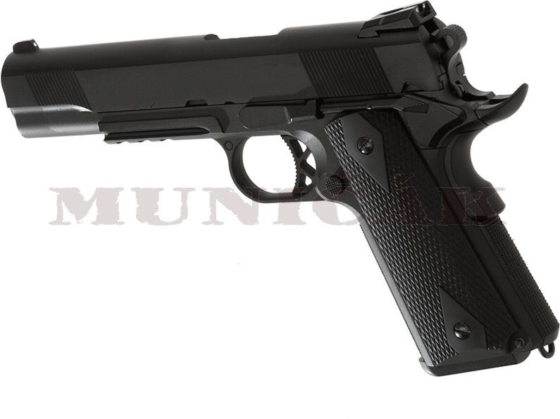 WE GBB M1911 Tactical Full Metal V3 - čierna