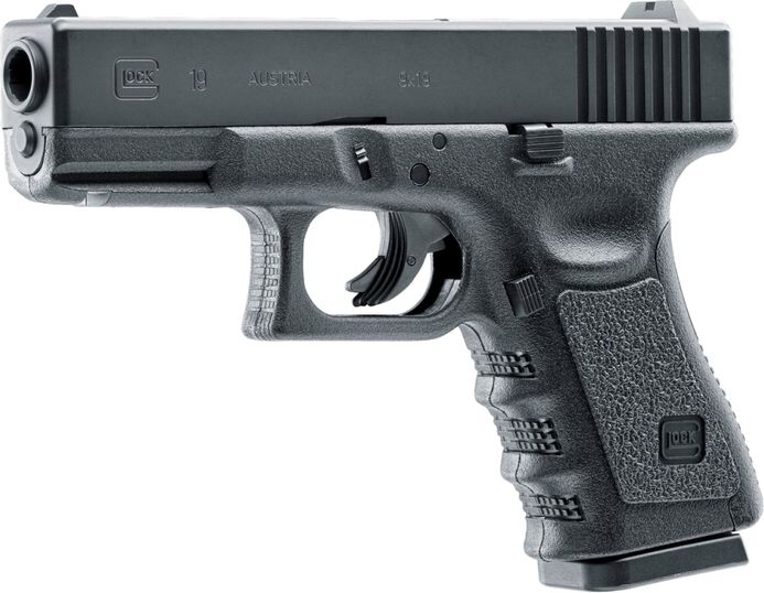 UMAREX GLOCK 19 NBB, kal. 6mm, CO2, čierna - čierny