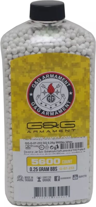 G&G BB 0,25g / 5600ks  / 1,4kg / white