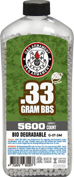 G&G BB 0,33g / 5600ks / 1,848kg / grey