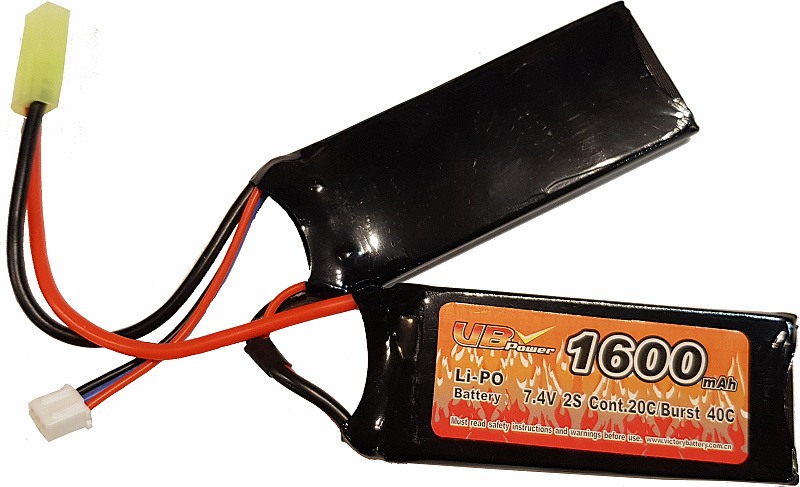 VB POWER LiPo batéria 7,4V 1600mAh 2S 20C  (2pack)