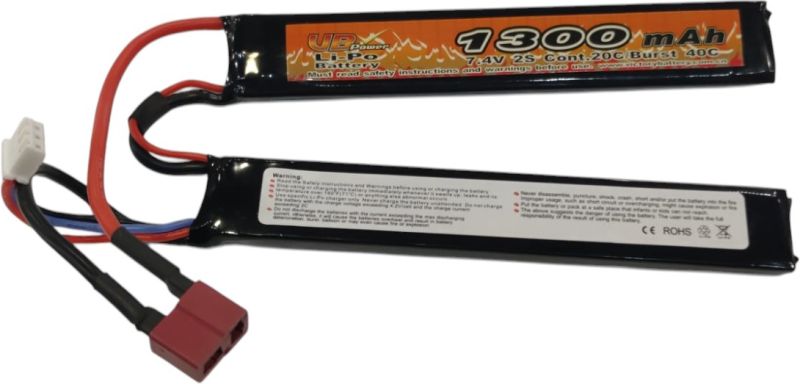 VB POWER LiPo batéria 7,4V 1300mAh 2S 20C  TDean (2pack)