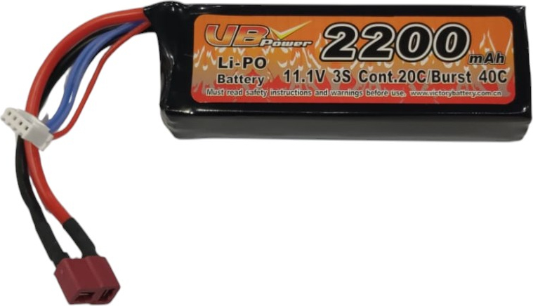 VB POWER LiPo batéria 11,1V 2200mAh 3S 20C TDean (1pack)