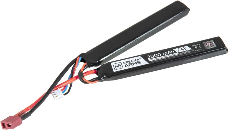 SPECNA ARMS LiPo batéria 7,4V 2000mAh 2S 15/30C TDean (2pack)